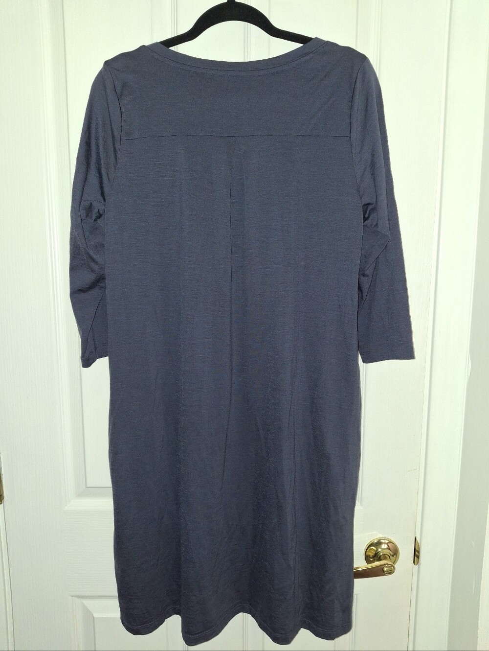 Wool& Willow Swing Dress size L-Long Marine Blue - Picture 5 of 5